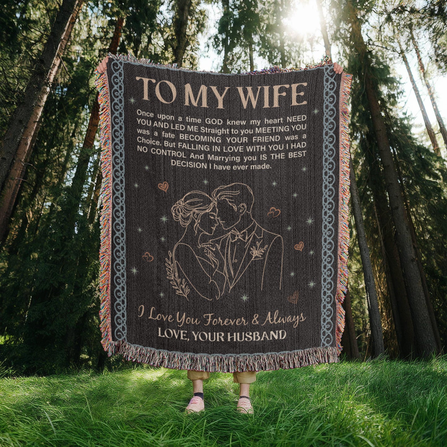 To My Wife - Heirloom Woven Blanket